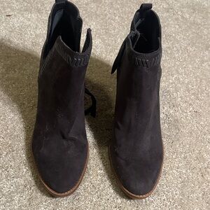 DV by Dolce Vita Black Suede Ankle Boots